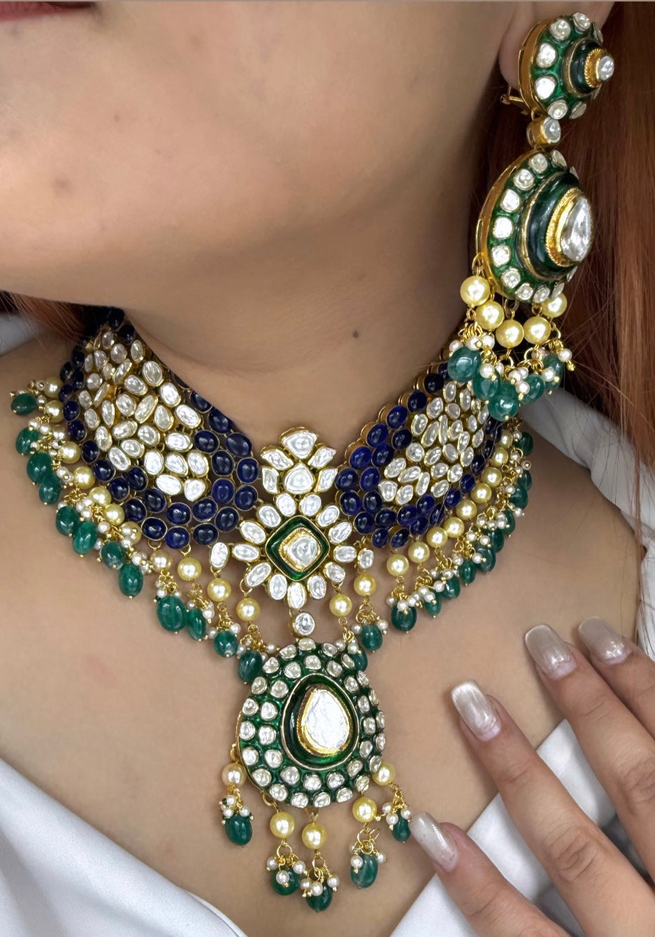 Polki Necklace Set