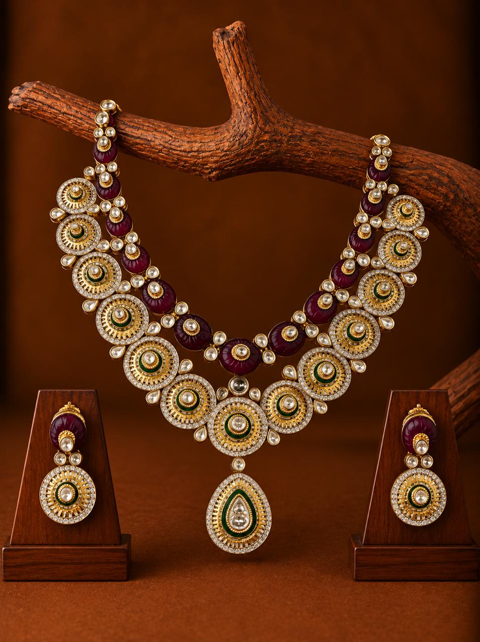 Two Layer Polki Set