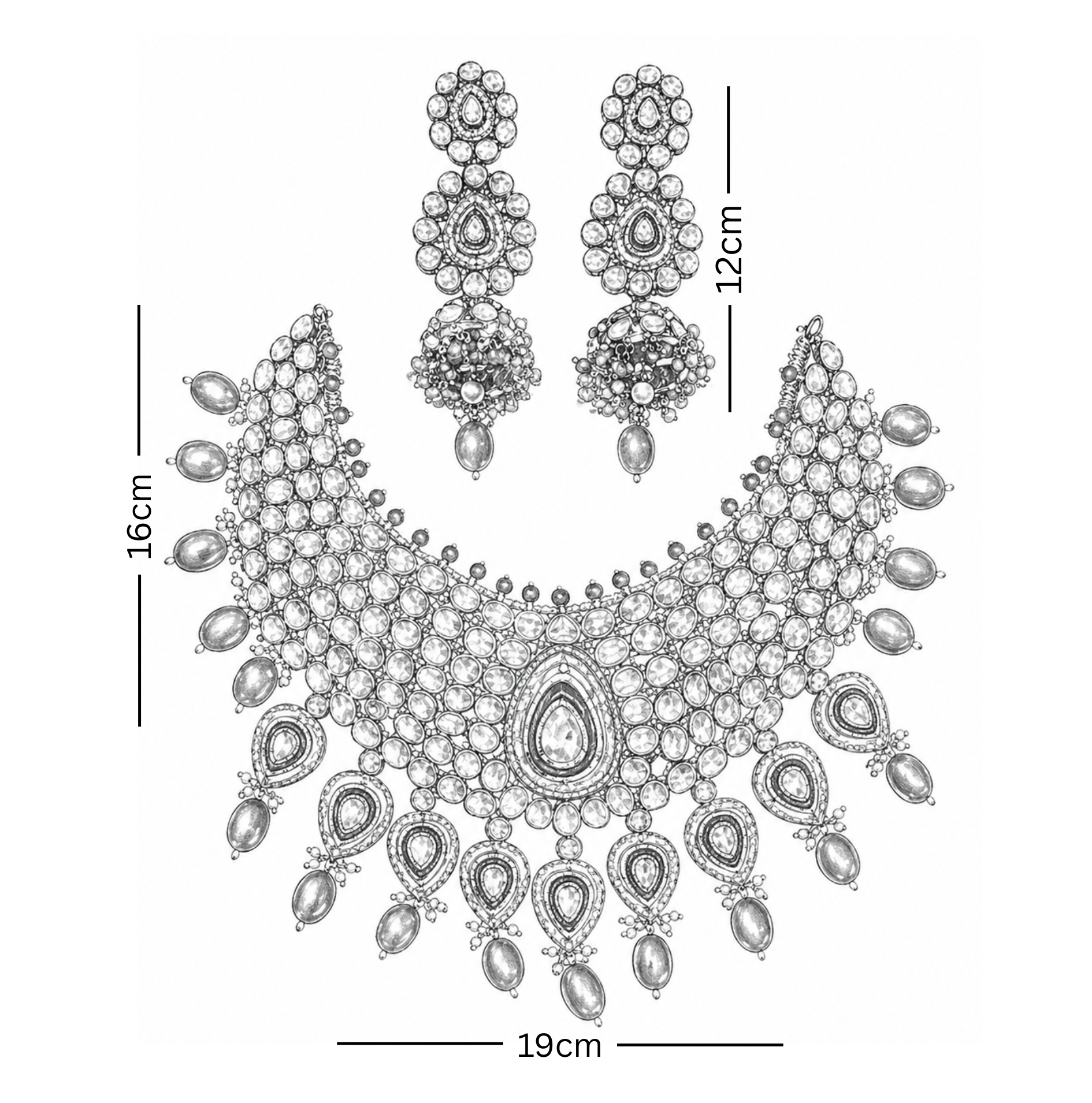 Polki Necklace Set