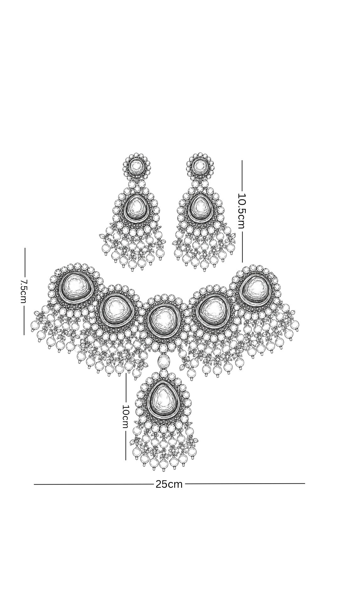 Polki Necklace Set