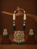 Traditional Green Polki Pendant