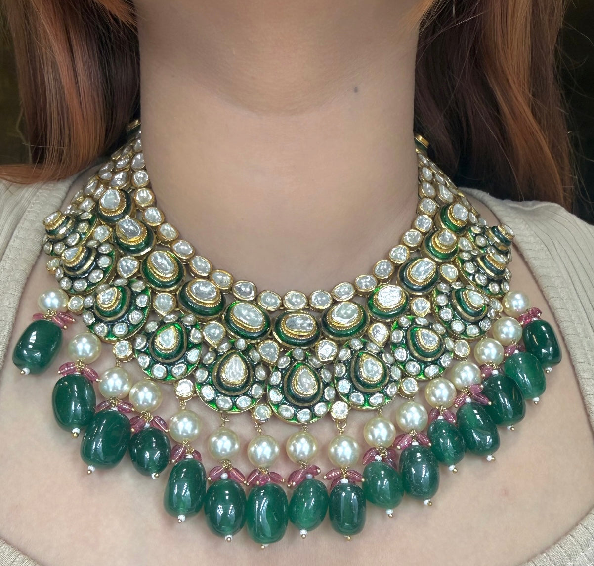 Polki Necklace Set