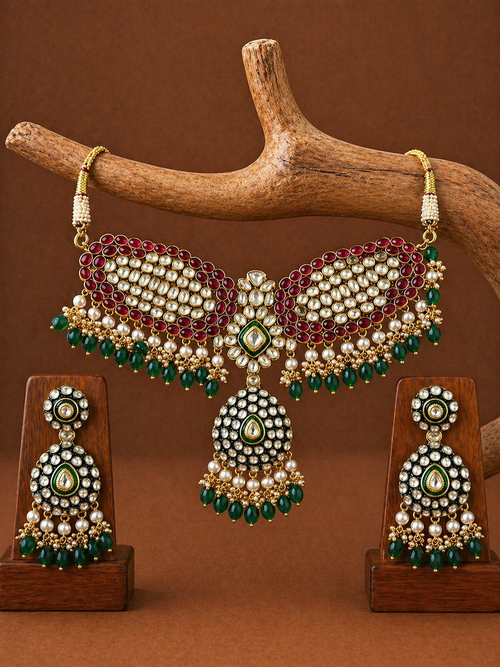 Polki Collar Set
