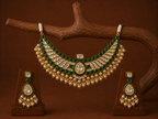 Emerald Pearl Polki Guluband