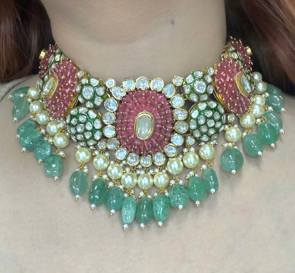 Polki Necklace Set