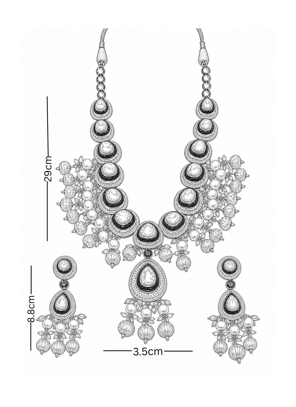 Polki Necklace Set