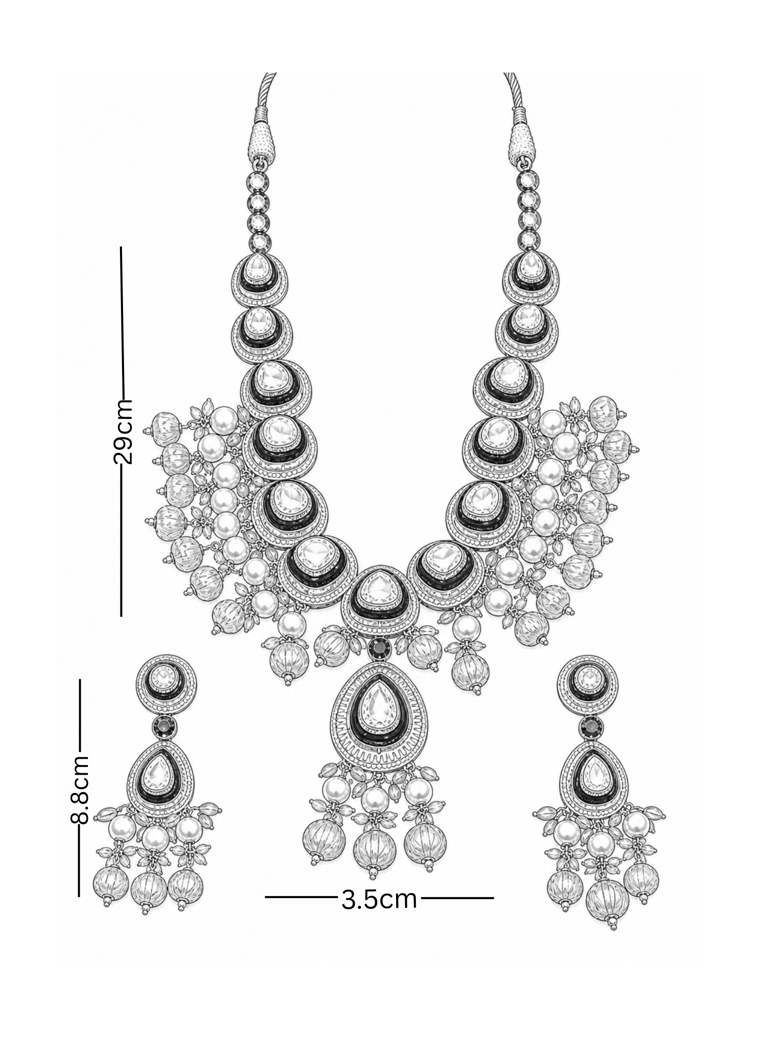 Polki Necklace Set