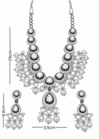 Diamond Polki Pendant Set