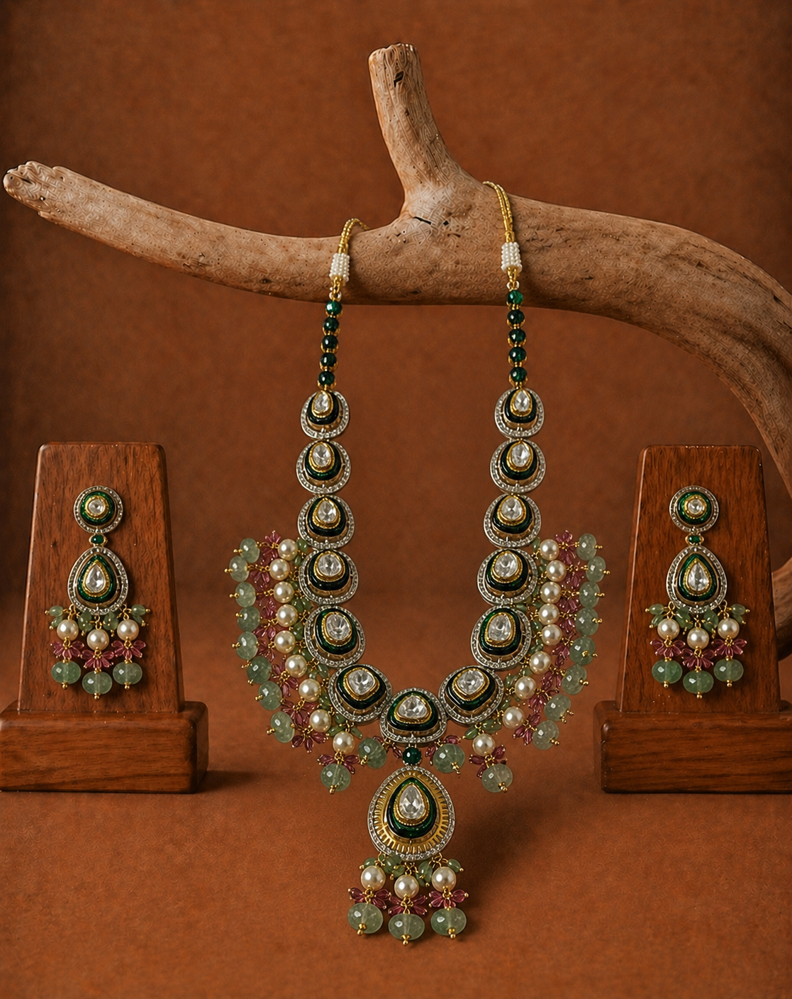Polki Necklace Set