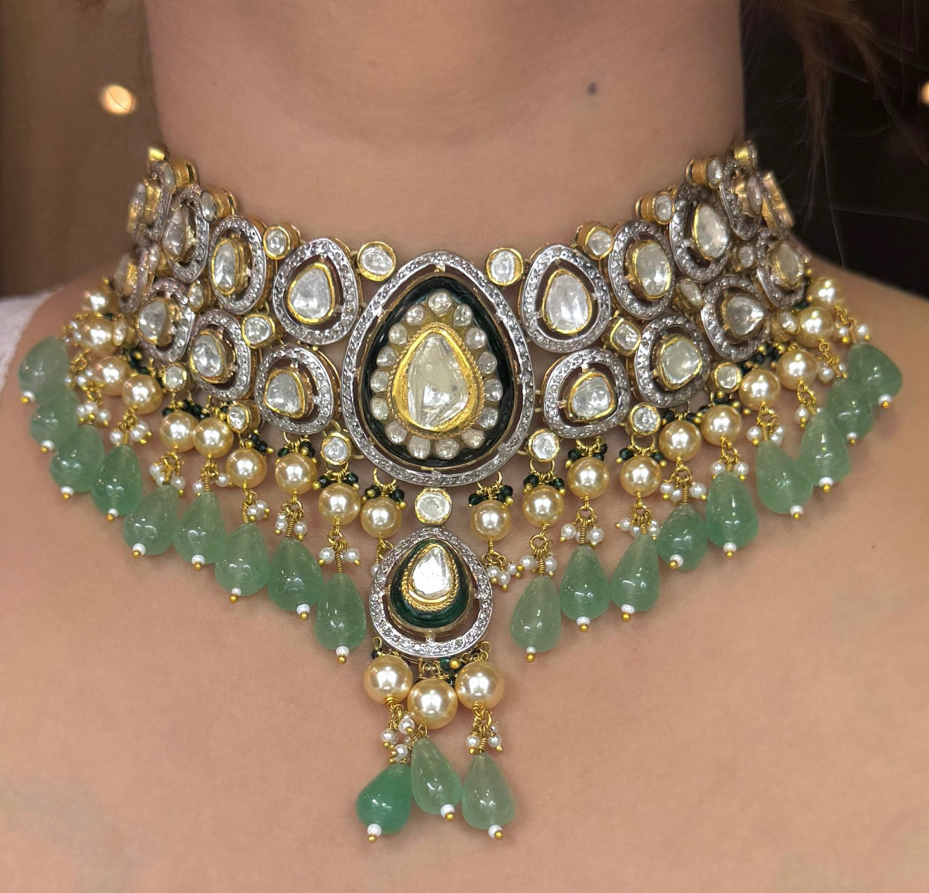 Polki Necklace Set