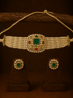 Navratan Pearl Polki Chik Patti