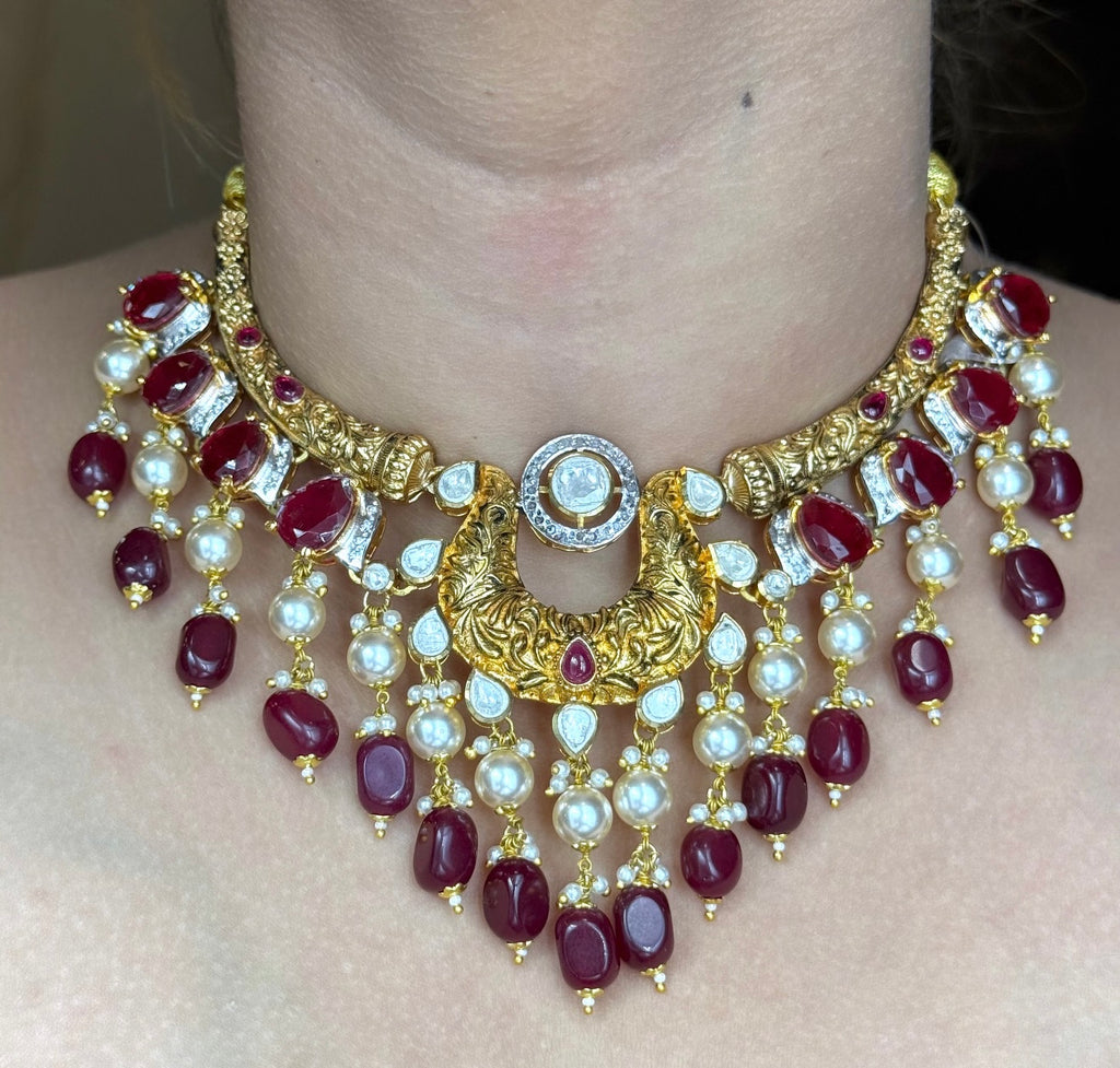 Ruby Polki Guluband