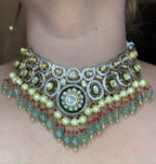 Emerald Polki Choker