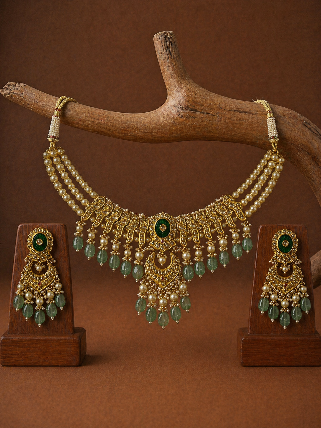 Polki Neckless Set