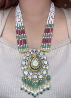 Polki Pendant Set