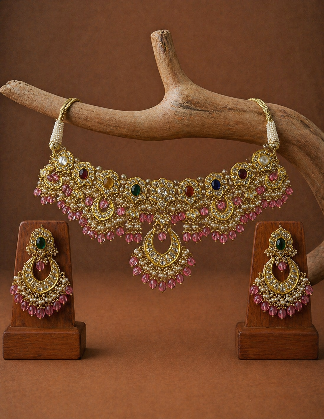 Polki Necklace Set