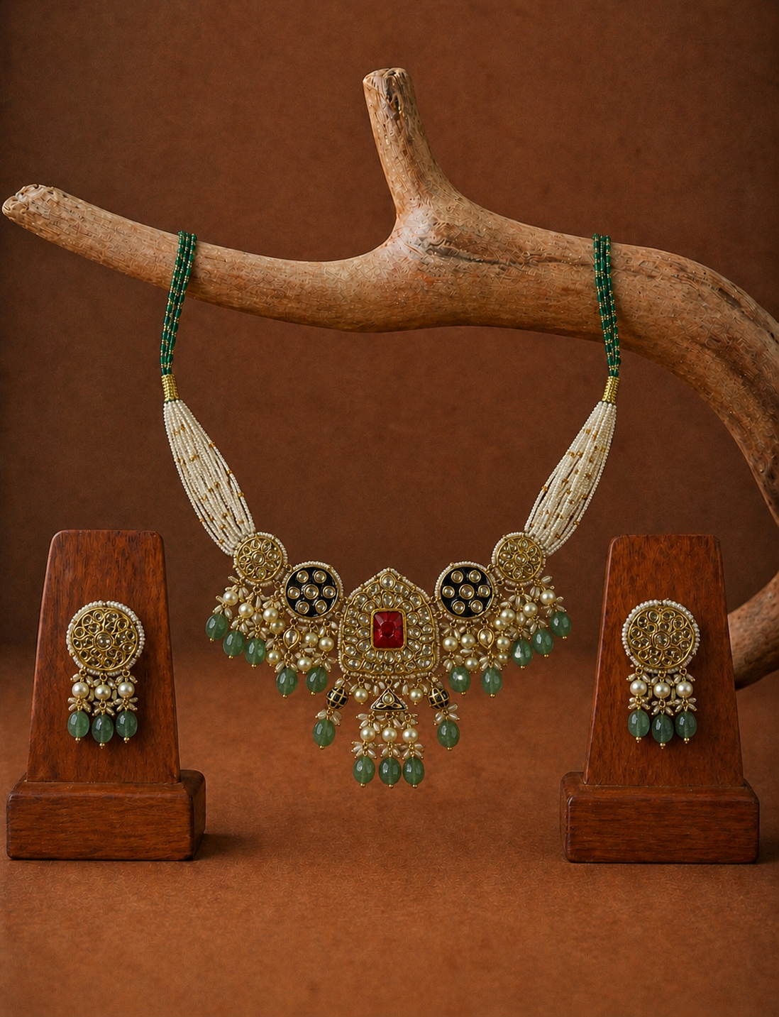 Polki Necklace Set