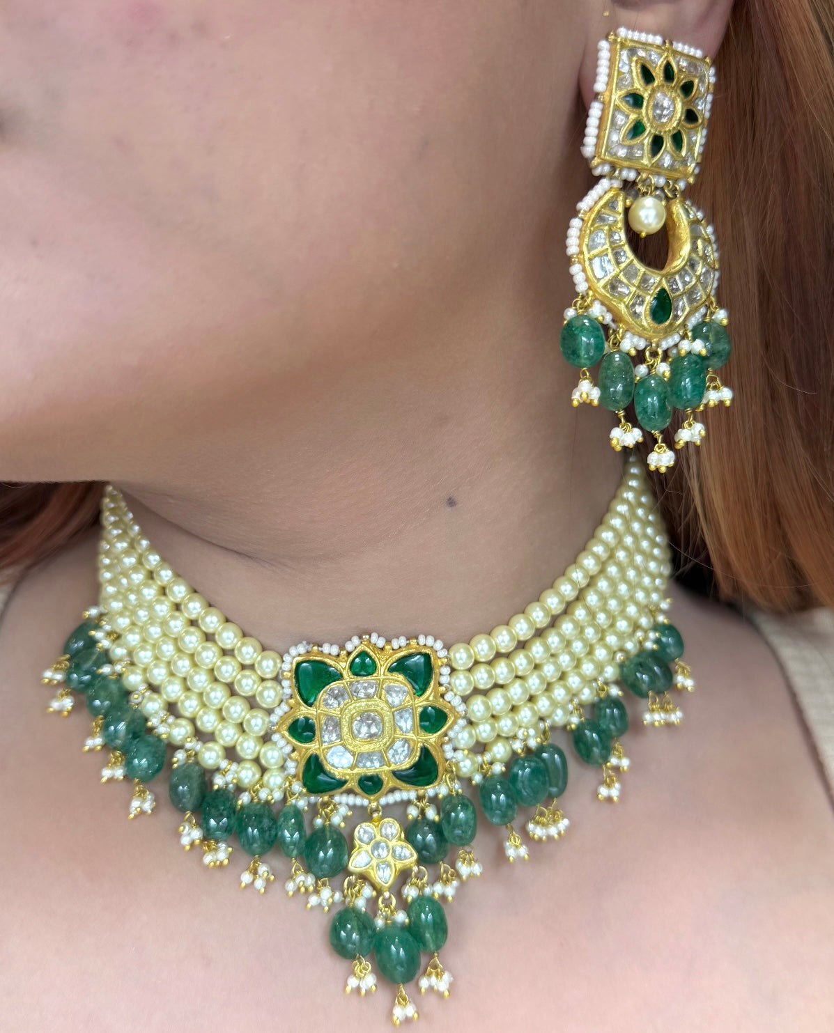 Polki Necklace Set