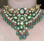 Ruby Pearl Polki Necklace