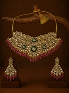 Ruby Pearl Polki Choker