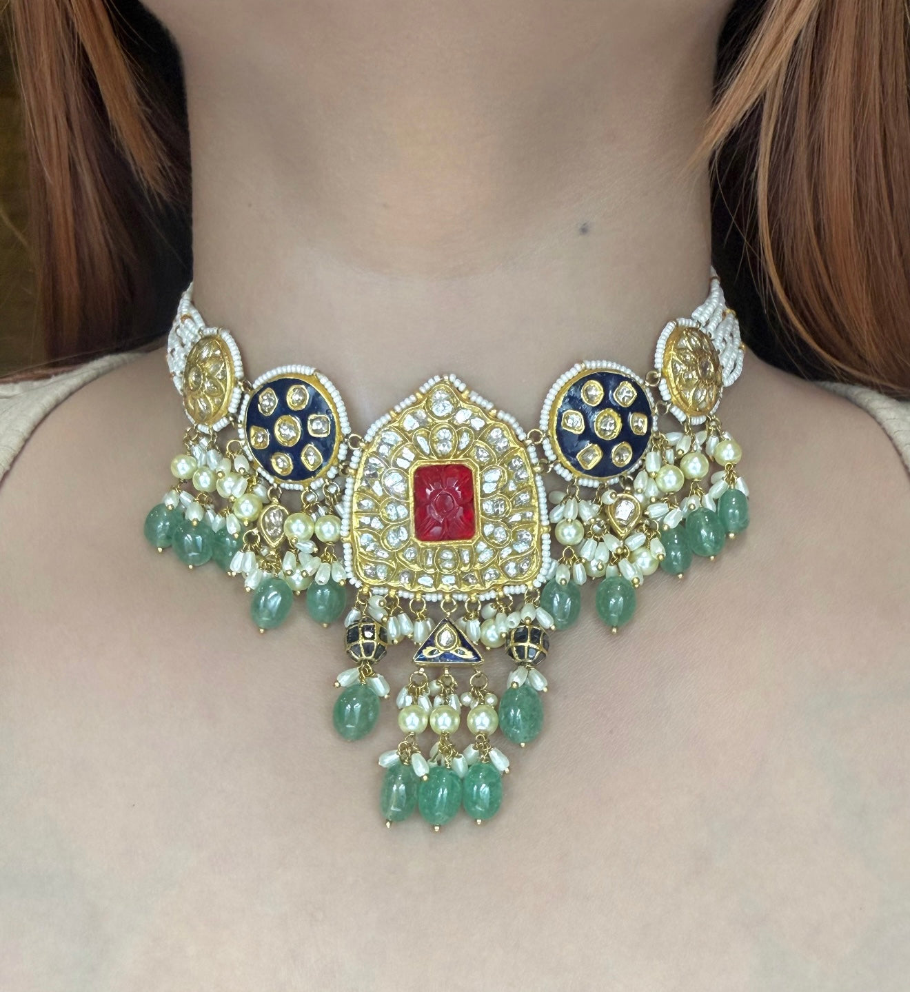 Polki Necklace Set
