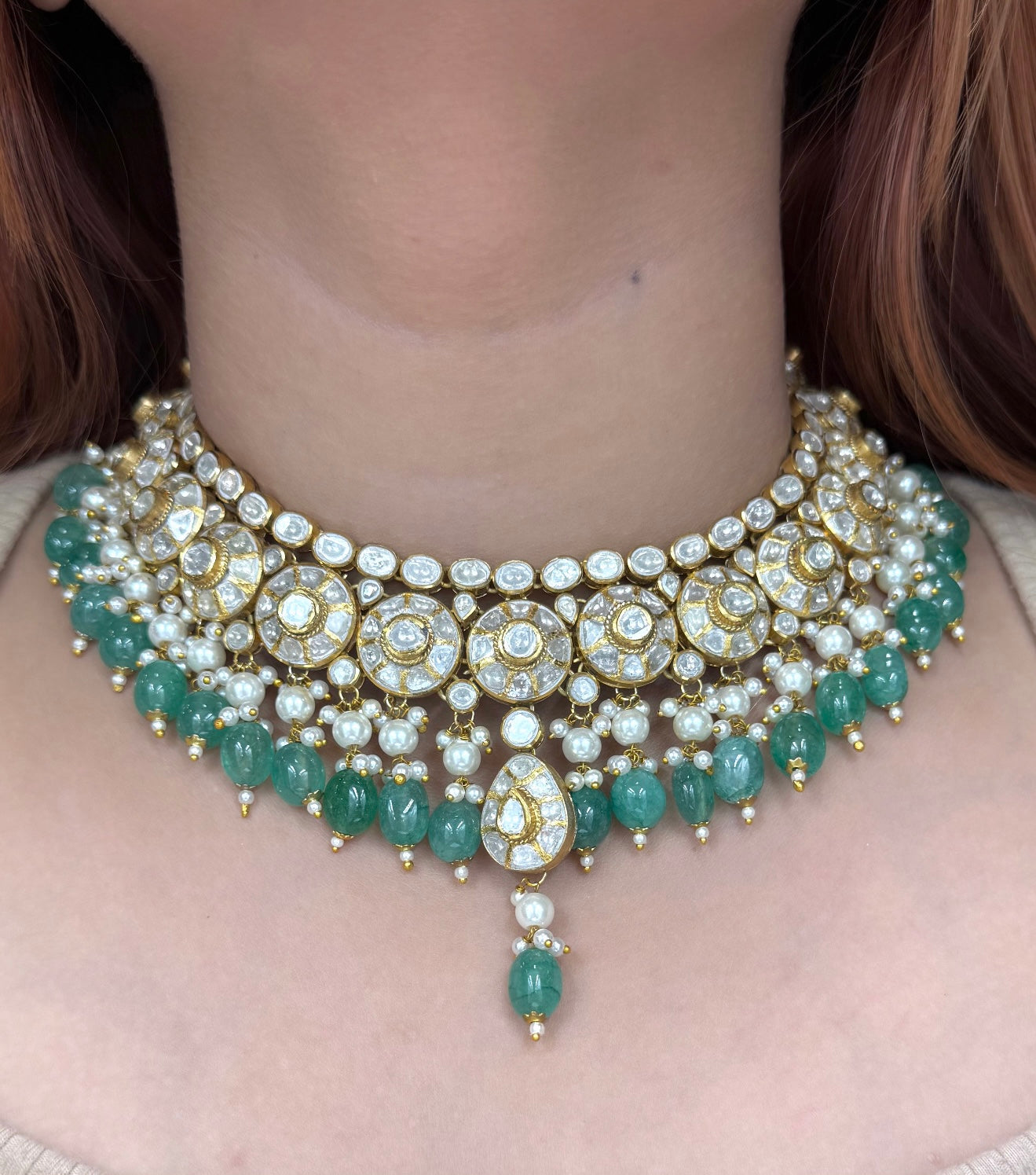 Polki Necklace Set