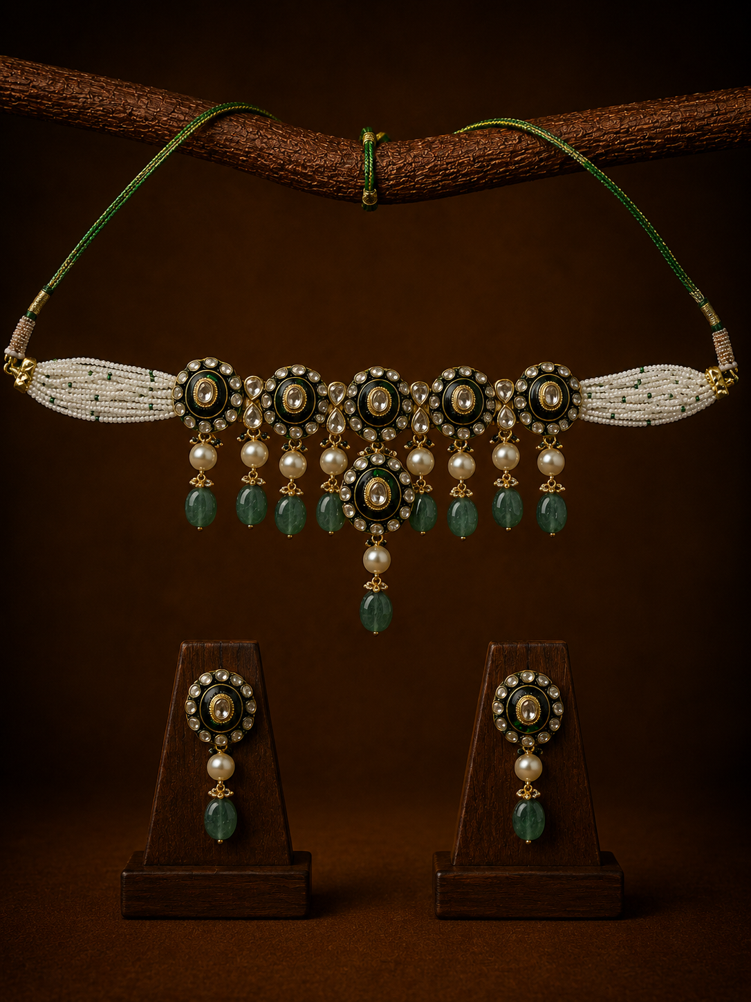 Polki Necklace Set