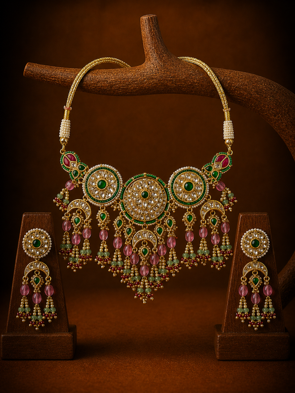 Polki Necklace Set