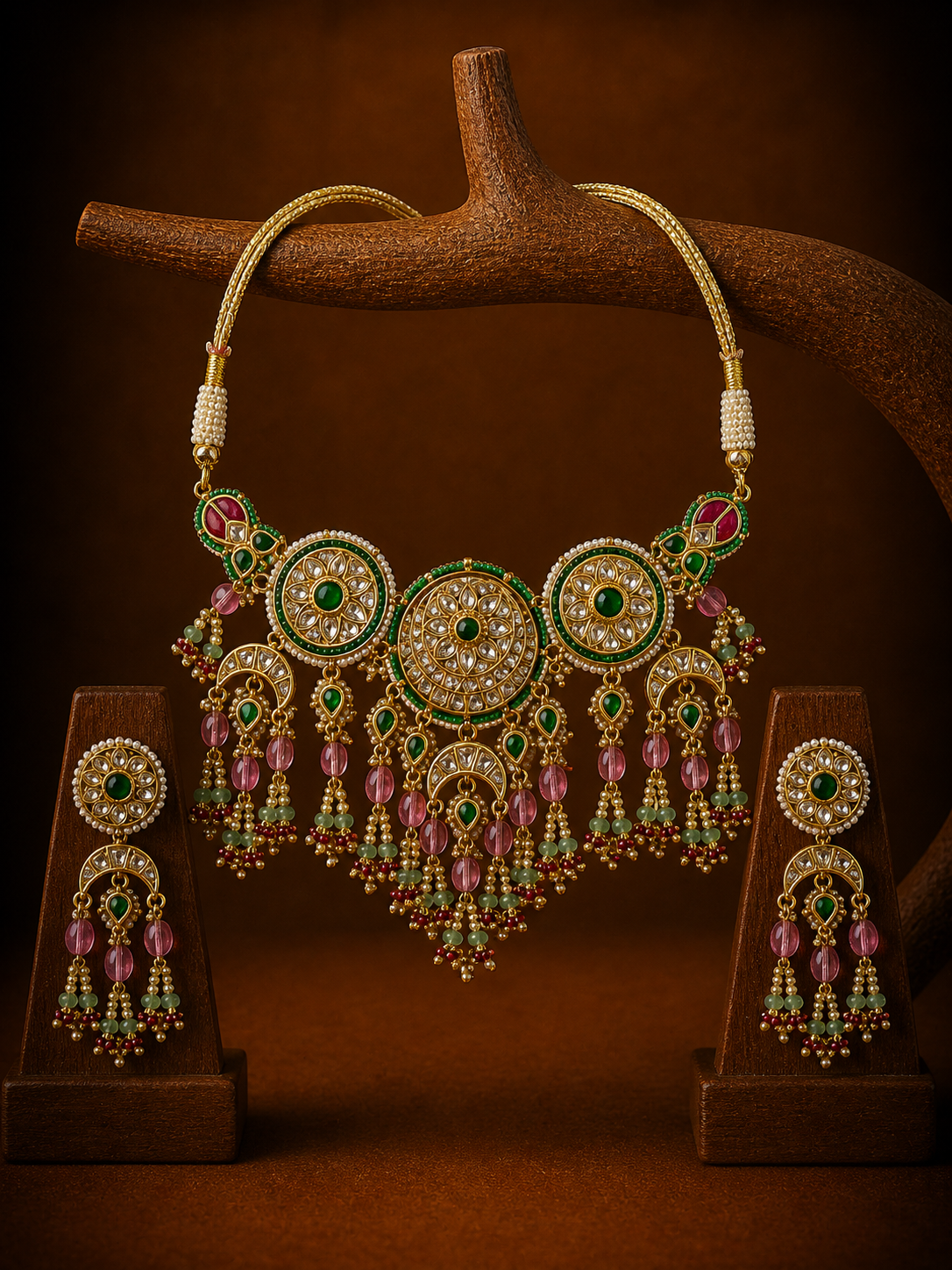 Polki Necklace Set