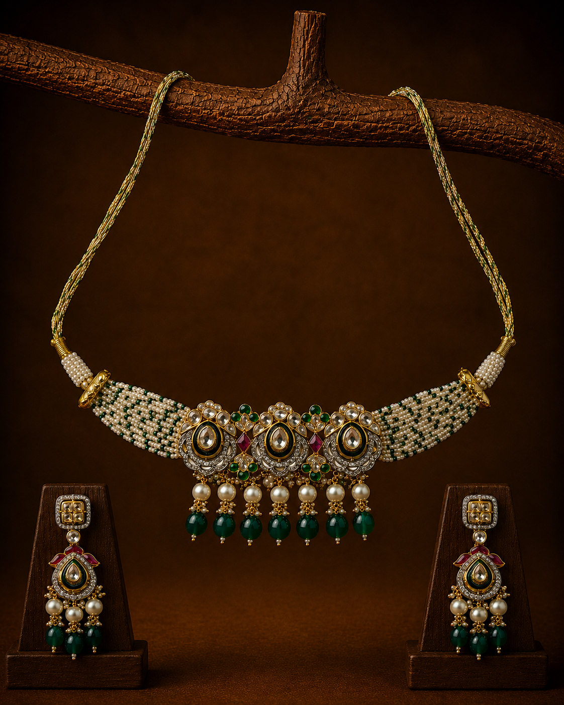 Polki Necklace Set