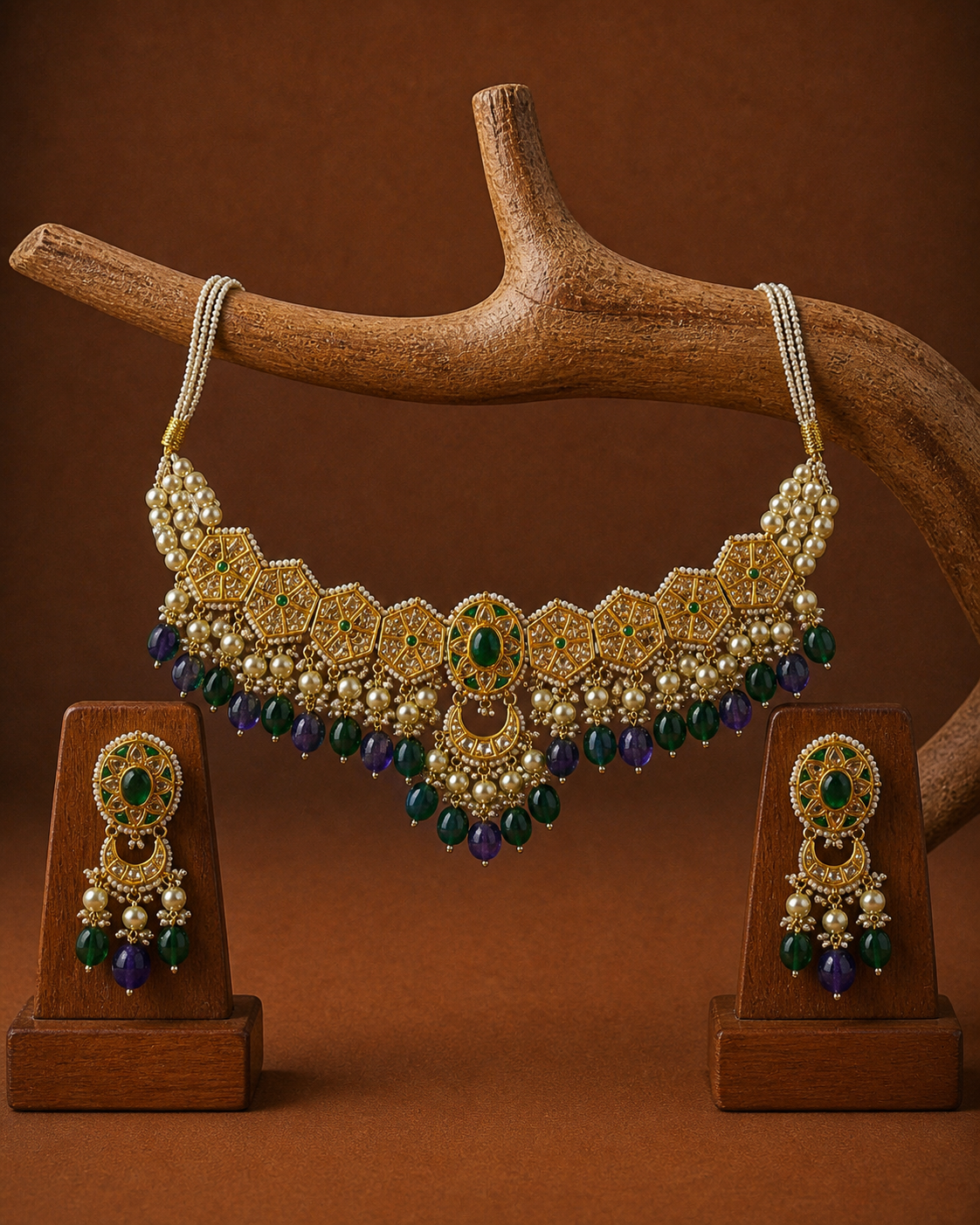 Polki Necklace Set