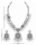 Navratan Polki Pendant Set