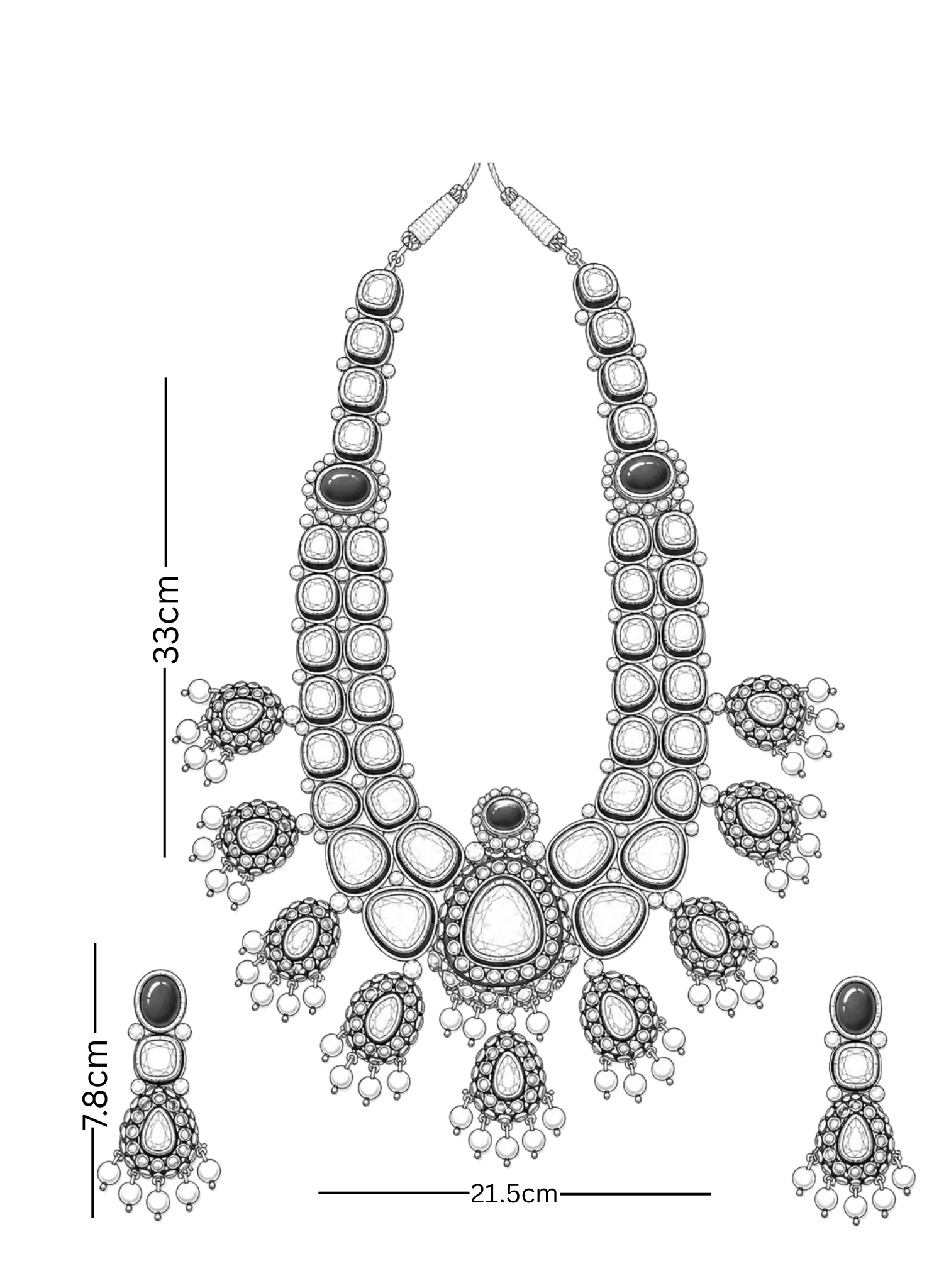 Polki Necklace Set