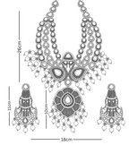 Layered Polki Pendant Set