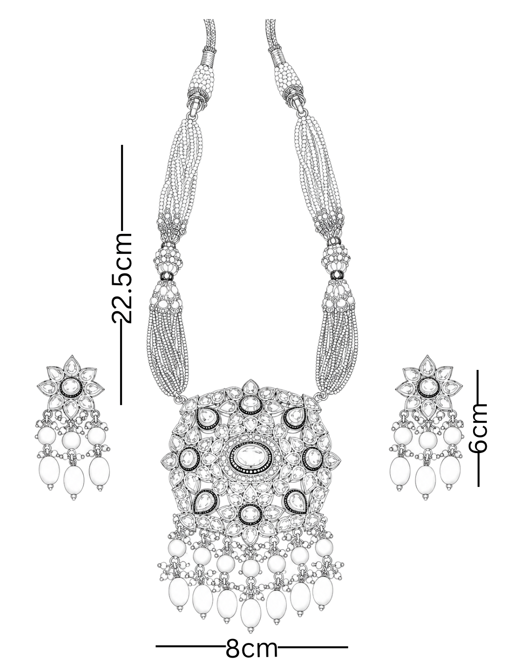 Traditional Green Polki Pendant