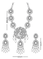 Peacock Polki Pendant Set