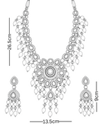 Emerald Motif Polki Pendant