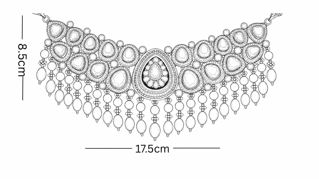 Classic Green Polki Choker