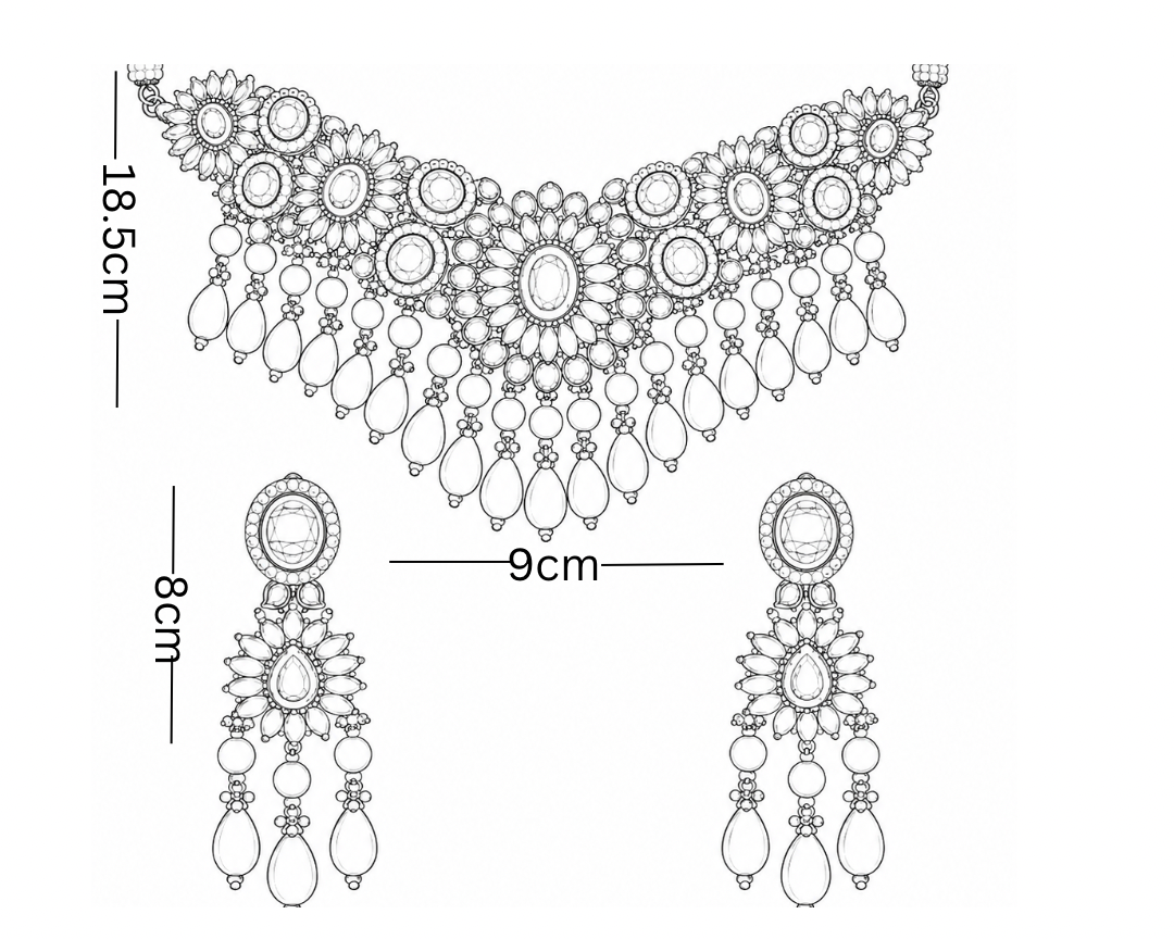 Green Bloom Polki Choker