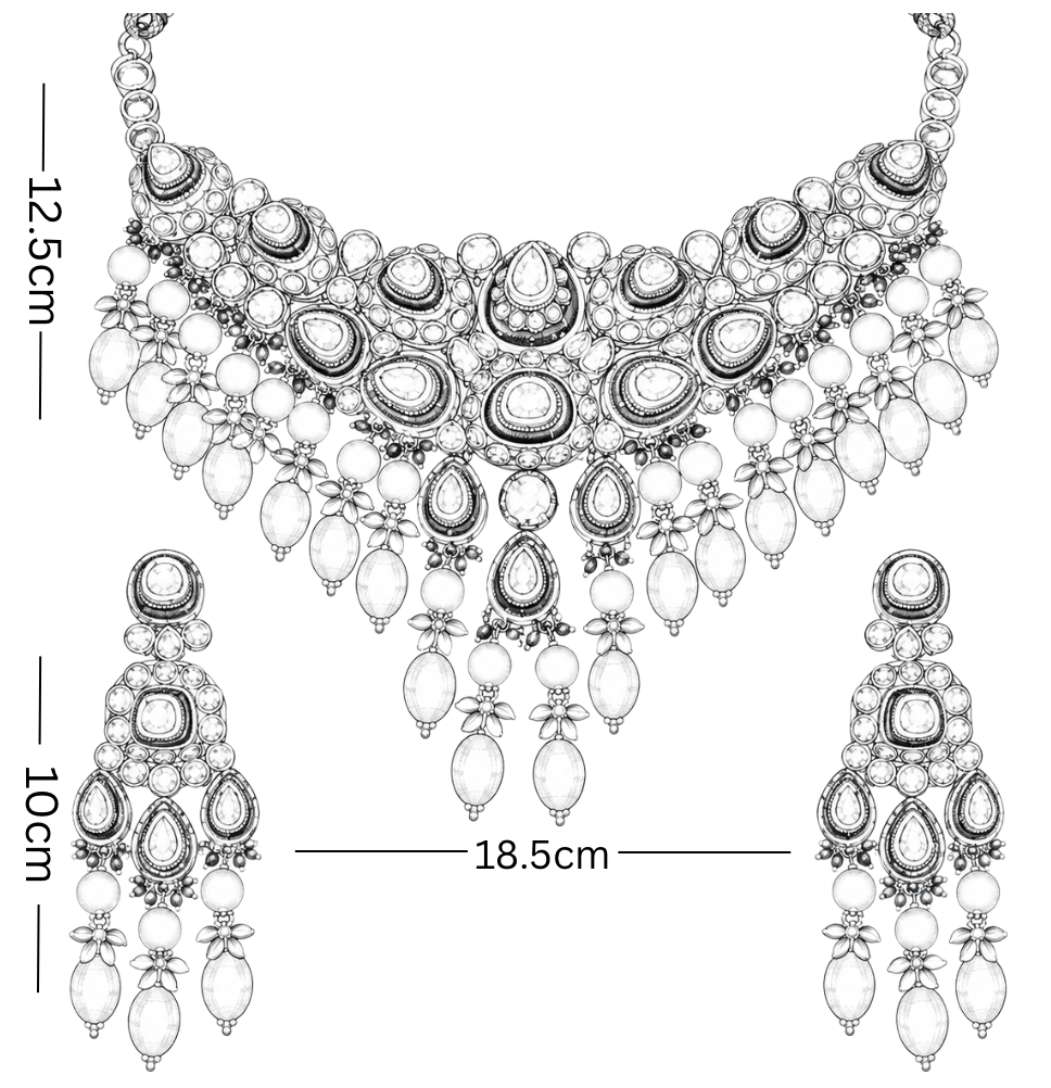 Ruby Pearl Polki Necklace