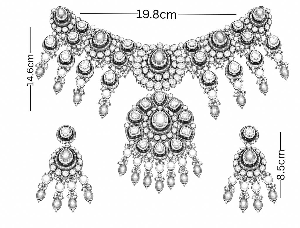 Emerald Polki Choker Set