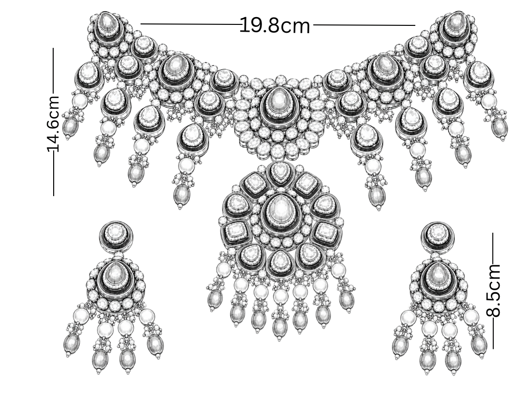 Emerald Polki Choker Set