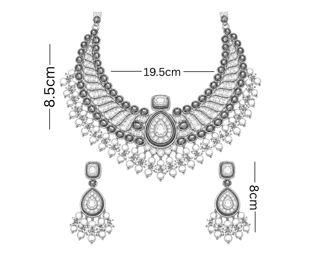 Emerald Pearl Polki Guluband