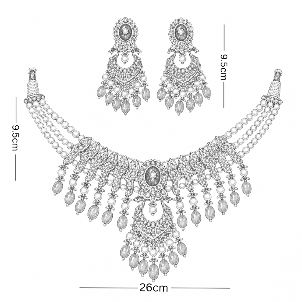 Polki Neckless Set