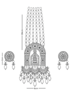 Polki Pendant Set - Temple