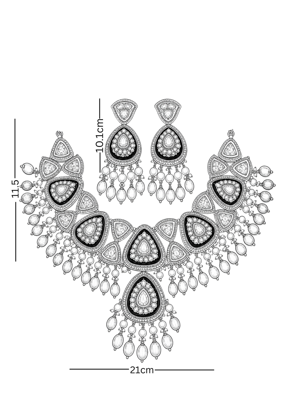 Polki Necklace Set
