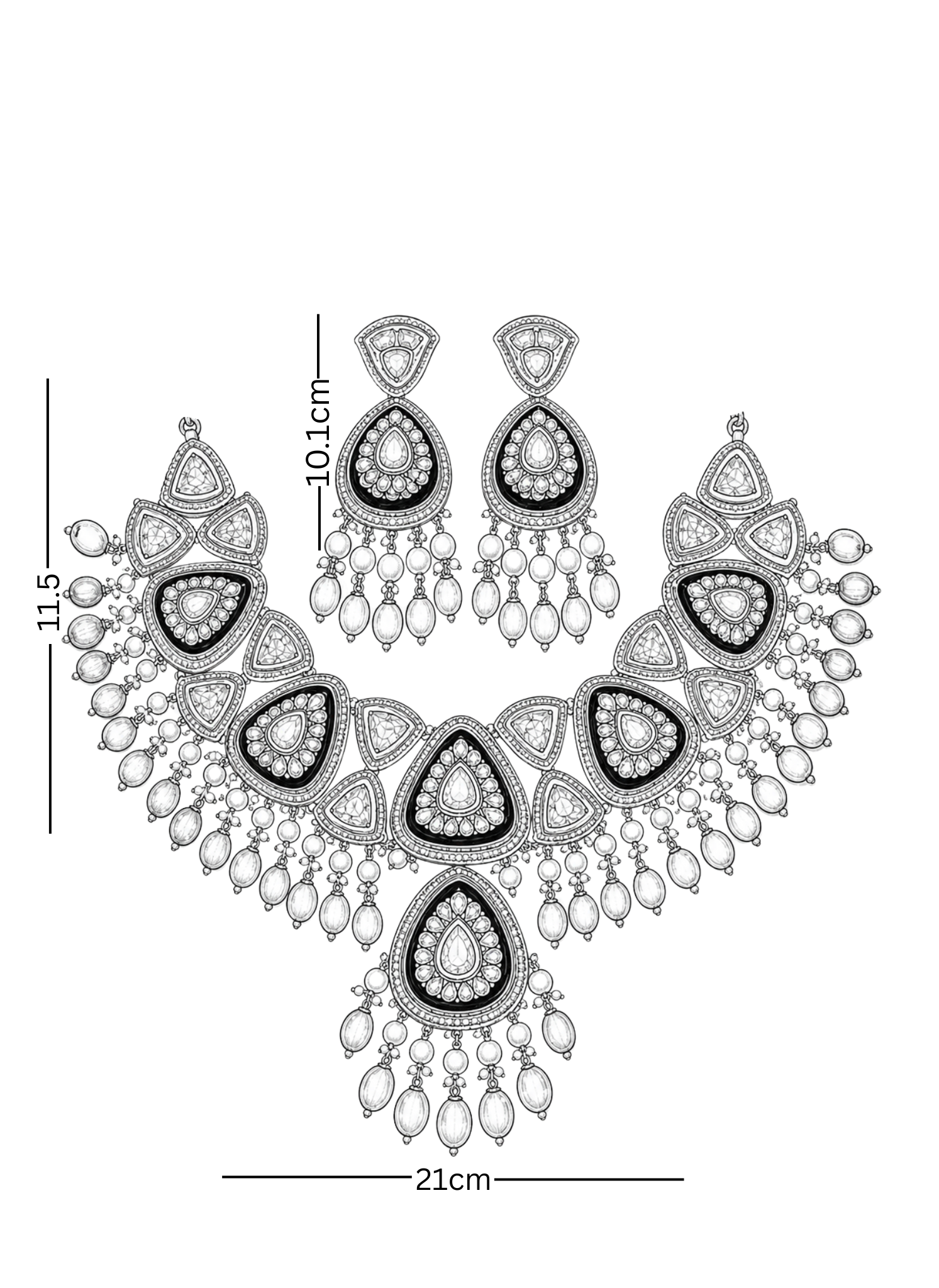 Polki Necklace Set