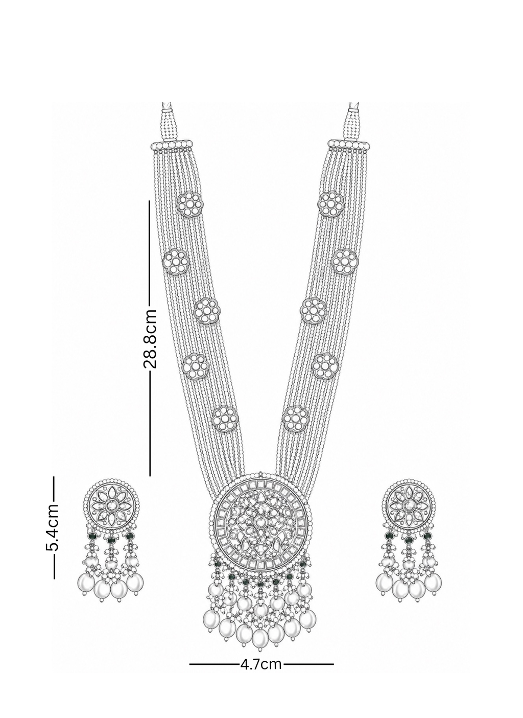 Polki Necklace Set