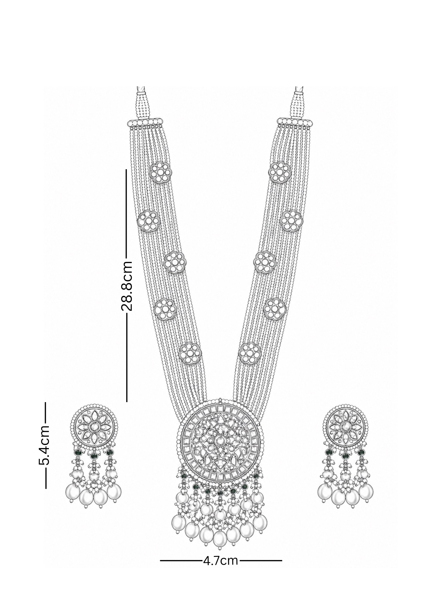 Polki Necklace Set