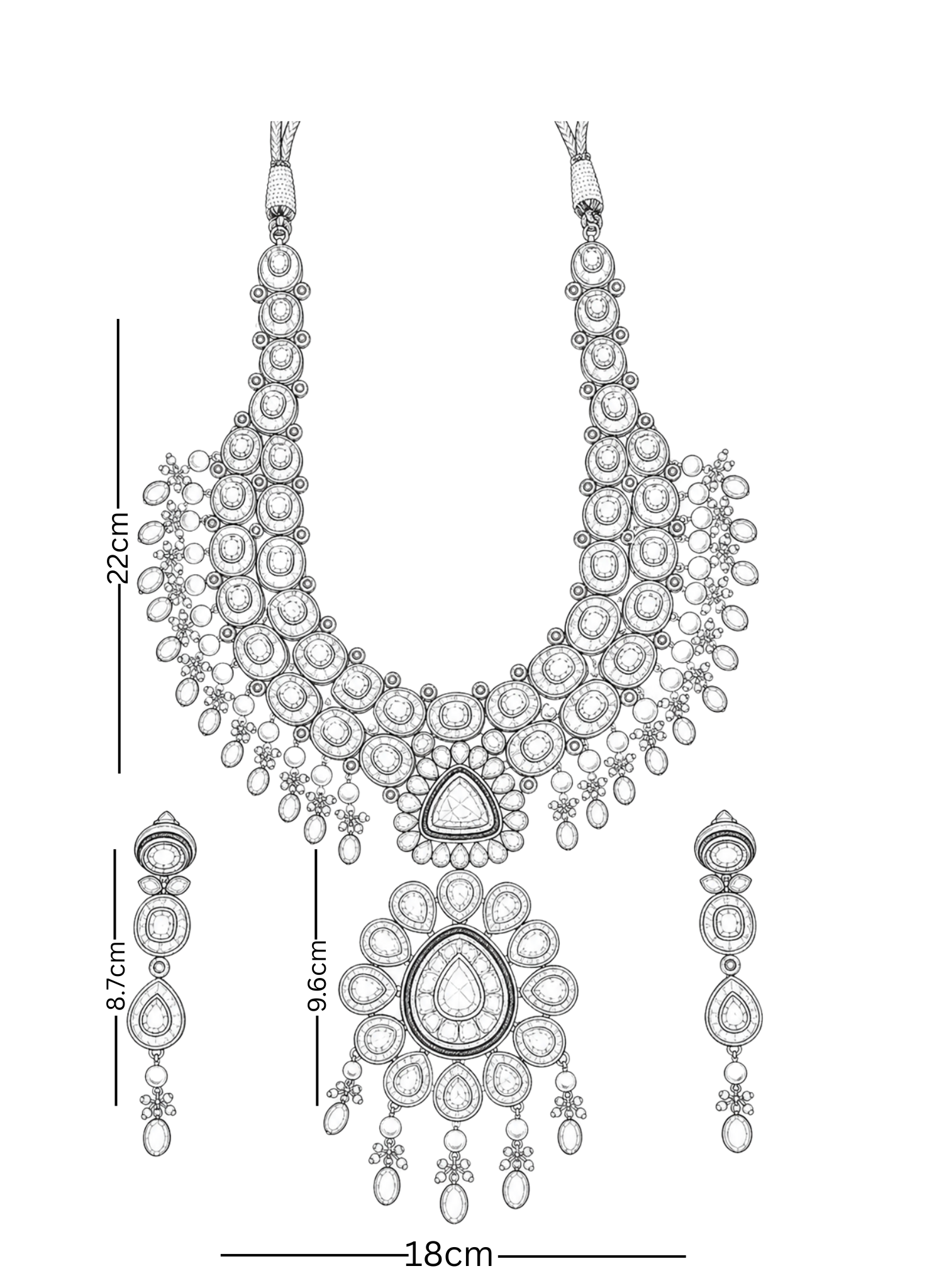 Polki Necklace Set